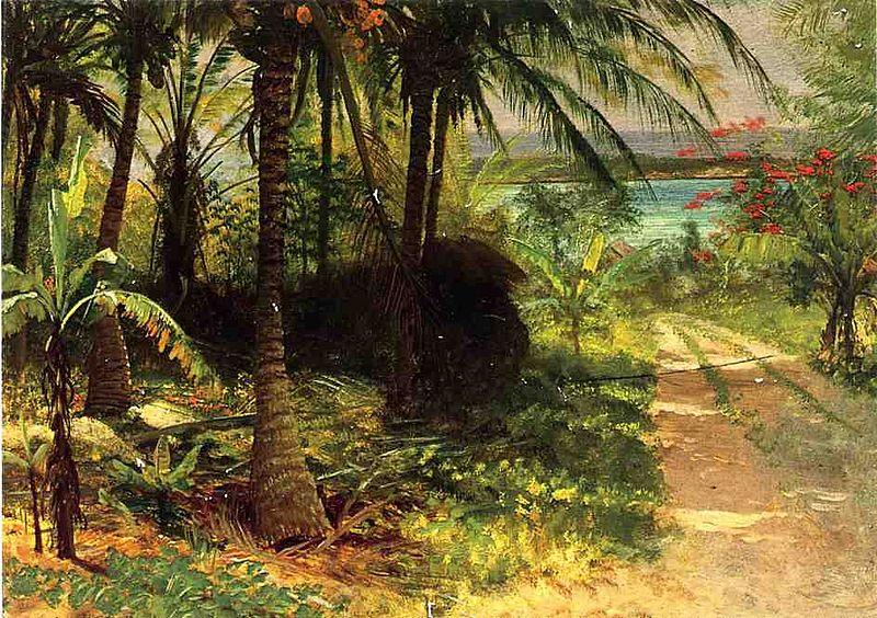 Albert Bierstadt Tropical Landscape Norge oil painting art